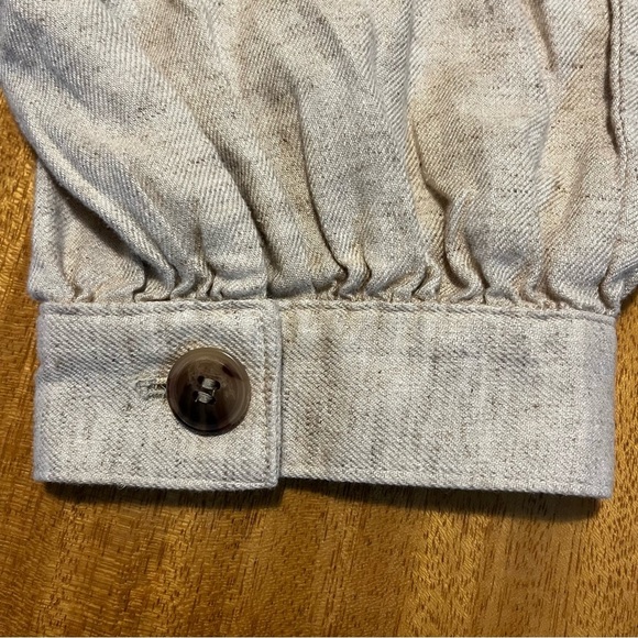 Lane Bryant size 24 Linen Women's Oatmeal Jacket by Free People. New with tags - Picture 6 of 8